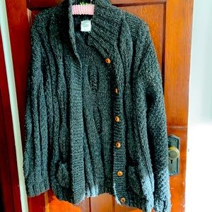 Hand knit wool sweater